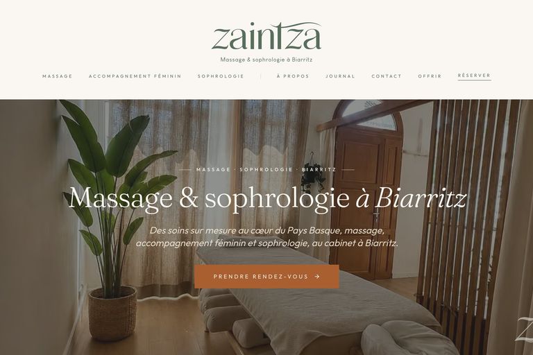 Zaintza — Massage et Sophrologie à Biarritz